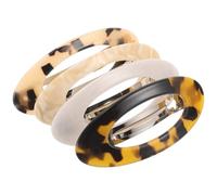 Healifty 4 Piezas Pinza de Pelo con Resorte Estilo Retro Pinzas Metálicas Broche para Eventos Ropa Informal y Bodas Diseño Ovalado Curvo