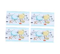 Healifty 4 Uds Cordón De Dibujos Animados Envoltura De Ducha Bandas Suaves Para Niñas Protector De Algodón Ombligo Ajustable Animal Recién Nacido Para Capa Carpeta Infantil Banda De Regalo