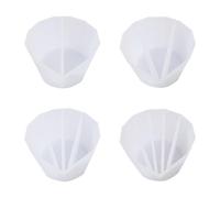 Healifty 4 Vasos Mezcladores de Silicona Transparentes para Manualidades 2 3 4 y 5 Compartimentos Vaso Dispensador para Mezclar Epoxi y Pigmentos Accesorio Práctico para Bricolaje y