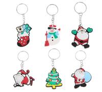 Healifty 48 Piezas llaveros de Navidad llaveros con Santa Claus muñeco de Nieve árbol de Navidad Bolso Monedero encantos Fiesta de Navidad favorece Bolsa de Relleno