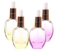 Healifty 4piezas Botella de Vidrio Frasco Gotero de Vidrio Frascos para Aceites Esenciales Botellas Vacías para Viajes Perfumes