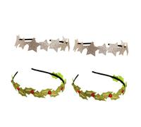 Healifty 4piezas Diadema de Estrella y Accesorio Pelo Diario Broche Creativo Pelo Decoración Navideña Diadema Estrella de Navidad