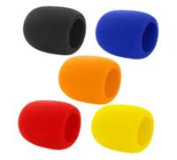 Healifty 5 Fundas de Esponja para Micrófono de Mano Parabrisas, Fáciles de Instalar y Reemplazar, Ideales para Uso en Escenarios y Conferencias