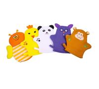 Healifty 5 Guantes de Baño para Bebés Diseño de Frutas, Algodón y Exfoliación Corporal, Ideales para Baño Diario y Cuidado Infantil Varios estilos