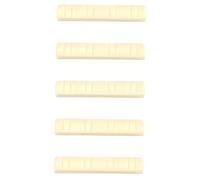 Healifty 5 Piezas de Cejuela Ranurada para Mandolina de 8 Cuerdas, Accesorios de Guitarra Acústica en Plástico Beige, Pulido Cuidadoso y Diseño Ligero para Fácil Transporte