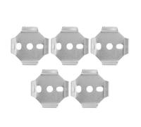 Healifty 5 Piezas de Herrajes para Toallero de Acero Inoxidable Superficie Lisa y Mantenimiento Fácil, Soporte Adaptable para Accesorios de Baño Modernos y Elegantes