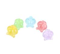 Healifty 5 Piezas Figuras Miniaturas Calabaza Luminosas Brillan Oscuridad Decoración DIY Fiesta Cumpleaños