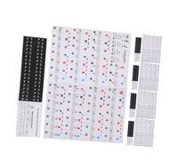 Healifty 5 Piezas Pegatinas de Piano para Teclado Piano de Pegatinas Extraíbles para Principiantes Notas Musicales Guía para Aprender y Practicar