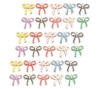 Healifty 50 Colgantes de Lazo Multicolor de Aleación 16X18Mm para Hacer Joyas DIY Conectores para Pulseras Collares y Pendientes Surtido para Manualidades y Accesorios Personalizados