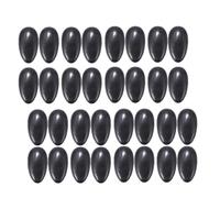 Healifty 50 Pares de Orejeras Protectoras Negras para Teñir el Cabello Cubiertas Auditivas Reutilizables de Plástico Resistentes y Ajustables para Salón y Uso Personal