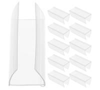 Healifty 50 Piezas Carteles de Precios Clip, Transparentes, Estructura Resistente Pvc y Pet, Recomendado para Uso en Oficinas y Despensas