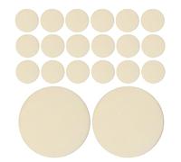 Healifty 50 piezas Discos de Madera Natural sin Pintar Círculos Redondos para Manualidades DIY Discos de Madera Lisos y Resistentes para Decoración Joyería y Posavasos Pack Económico para