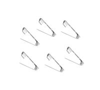 Healifty 50 piezas Unidades Alfileres de Seguridad de Plateados con Cierre de Barra para Broches y Manualidades DIY