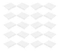 Healifty 50 Soportes Portaetiquetas Transparentes para Supermercado, Clip para Estantes de Alambre, Soporte para Exhibición y Almacenamiento de Etiquetas de Precio, Paquete de 50 Unidades