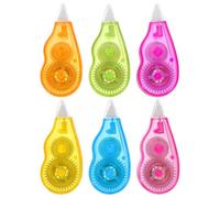 Healifty 6 cintas correctoras blancas de 1/5 x 158 pulgadas, cinta adhesiva de secado instantáneo con aplicador fácil de usar para suministros escolares y de oficina