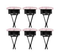 Healifty 6 Clips para Ventilación de Coche en Forma de Corazón Rosa Gemas de Imitación Difusor de Aroma para Salpicadero Delantero Clip Decorativo para Rejilla de Aire Acondicionado