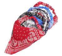 Healifty 6 Pañuelos Triangulares Elásticos Pelo, Diademas Suaves de Gasa en 6 Colores Variados para Mujer y Niña, Accesorios de Cabeza Ideales para Uso Diario, Fiestas y Viajes