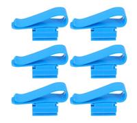 Healifty 6 Piezas Abrazaderas de Manguera de Filtración de Acuario Abrazaderas de Manguera de Acuario Plástico Azul Fijación de Tuberías de Agua