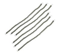 Healifty 6 Piezas Bandas Elásticas para Botas Militares con Ganchos Metálicos Correas Ajustables para Senderismo Camping y Actividades al Aire Sujetapantalones Resistentes y para Hombre y