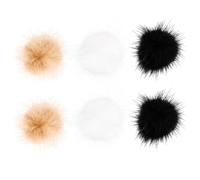 Healifty 6 Piezas de Bolas de Peluche para Decoración de Uñas, Accesorios de Manicura DIY Felpa Ligera y Diseño Creativo para Uñas Hermosas
