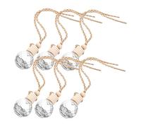 Healifty 6 piezas Difusores de Perfume Colgantes para Coche de Botellas de Aceite Recargables de Ambientador de Aromas para Hogar y Oficina Diseño Único y