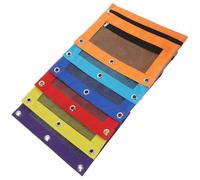 Healifty 6 Piezas Estuches para Lápices con Cremallera para Carpeta de Anillas Doble Bolsillo de Malla Gran Capacidad Resistente Poliéster para Oficina Escuela y Viaje