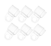 Healifty 6 Piezas Unidades Clips para Persianas Enrollables U-Shaped Agarre Firme Compatible con Varios Materiales Control de Luz Fácil Diseño Transparente para Cortinas y Toldos Domésticos
