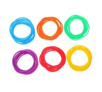 Healifty 60 Piezas Pulseras de Silicona Elásticas para Niñas Accesorios Versátiles para Cabello y Muñeca Bandas de Gelatina Cómodas para Fiestas y Cumpleaños