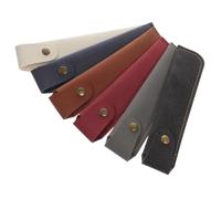 Healifty 6piezas Embalaje de Estuche para Lápices de Piel Sintética Funda Protectora para Bolígrafos Individuales Soporte para Bolígrafos para Regalos de Oficina