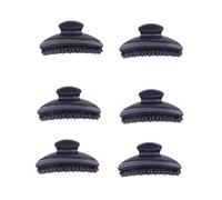 Healifty 6piezas Pinzas Cabello Pasadores de Ducha Pinzas para Coletas Accesorio Cabello para Mujer Horquilla Color Negro Material para Coletas