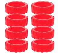 Healifty 8 Piezas Cubiertas de Ruedas de Equipaje de Silicona Antideslizantes para Maletas Protección Silenciosa para Ruedas