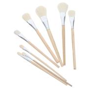 Healifty 8 Piezas Pinceles de Delineado para Arte Acuarela y Cerámica Cepillos de Lana de Varios para Pintura Detallada Coloreado y Esmaltado Uso Diario Versátil para Artistas