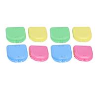 Healifty 8 Uds. Agujeros de Aire Falsos Dentales Y Aparatos de Plástico Soportes de Limpieza Baño Reemplazo Visible Colocación de Ventilación Contenedor de Dientes Lata de Ortodoncia