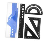 Healifty 8piezas Reglas Geométricas Metálicas De Transportador Geométrico para Dibujo Técnico Herramientas De Medición Escuela La Oficina Hogar