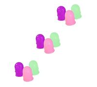 Healifty 9 Piezas Silicona Niños Masaje Rosa + Latas Púrpura Púrpura + Para Absorción Y Succión De Goma Copas Anti Succión De Vidrio Humedad Celulitis Vacío Rosa Hogar Niños Cabeza Taza