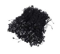 Healifty 950PCS Cuerda De Etiquetas Colgantes De PláStico Negro, Hilo De Nailon Con Cierre a PresióN Para Ropa, Etiquetas De Y Más, 18 cm