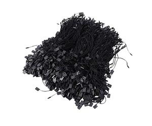 Healifty 950PCS Cuerda De Etiquetas Colgantes De PláStico Negro, Hilo De Nailon Con Cierre a PresióN Para Ropa, Etiquetas De Y Más, 18 cm