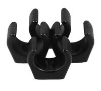 Healifty Abrazaderas De Nylon Negro 1 Pulgada para Tubo Marina, Soporte Ajustable Resistente, Pack De 4 Piezas, Herrajes Náuticos para Embarcaciones y Accesorios De Navegación Deportiva