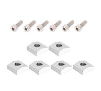 Healifty Abrazaderas y Tornillos para Bloqueo de Cuerdas de Puente de Trémolo de Guitarra Eléctrica, 2 Juegos de Piezas de Aleación de Hierro y Zinc, Color Plateado, 6 Unidades, Accesorios
