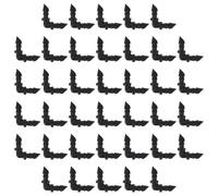 Healifty Accesorio de Codo de Púas de 4/7 Pulgadas Negro, 50 Piezas | Conector de 90 Grados de 2 Vías, Plástico de Ajuste Firme para Goteo y Jardinería