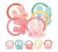 Healifty Accesorios Pelo de Perro y Gato 10 Piezas Bandas Elásticas Decoración de Lazo y Cuerda de Goma para Mascotas Pequeñas en Fiestas y Peluquería