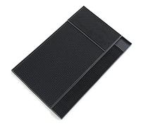 Healifty Alfombrilla de Silicona Antideslizante para Escurrir con Ranuras Profundas para Drenaje para Utensilios de Cocina y Bebidas Alfombra de Secado para Barra Pequeña