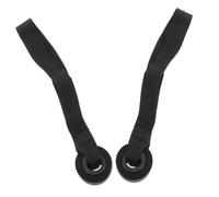 Healifty Anclaje de Puerta para Fitness Negro 2 Piezas, Correas de Entrenamiento Resistentes de PVC Hebilla, Accesorio para Bandas Elásticas, Uso en Casa para Ejercicios de Fuerza