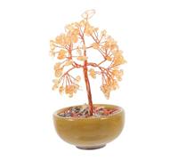 Healifty Árbol De Cristal De Chakras Riqueza y Prosperidad Adorno De Piedra Natural Hogar y Oficina Bonsái Feng Shui Para Buena Suerte y Fortuna