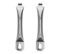 Healifty Asas de Acero Inoxidable para Placa Difusora de Calor Mango Adaptable para Placas de Inducción y Microondas Protección Térmica Resistente 2 Piezas para Utensilios de Cocina