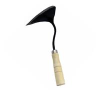 Healifty Azada Mango Antideslizante de Mano Mango de Madera y Acero Carbono Medio , Resistente al Desgaste para Jardinería y Cultivo en Exteriores