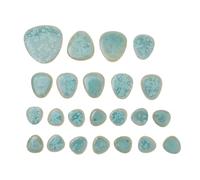 Healifty Azulejos de Cerámica para Manualidades Diy, Fragmentos Irregulares Verdes 100 G, Chips para Decoración del Hogar y Proyectos Creativos de Mosaico