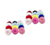 Healifty Bandas Cabello de Mujer de Peluche 30 Piezas, Elásticas y Duraderas, Tamaño Mediano, Coleteros Suaves para Niñas, Uso Diario y Pulsera Multifuncional