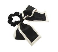 Healifty Bandas Elásticas Cabello Lazos de Poliéster Negros para Mujer y Niñas, Cómodas, Versátiles y Elegantes Ocasión, Pack de 3 Piezas