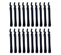 Healifty Bandas Elásticas Cabello para Hombre Negras, 20piezas, Diseño Simple, Flexibles y Resistentes para Entrenamiento Deportivo y Yoga